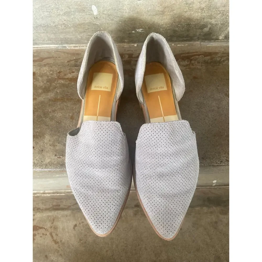 Dolce Vita Kelsa gray suede D’Orsay closed toe shoe